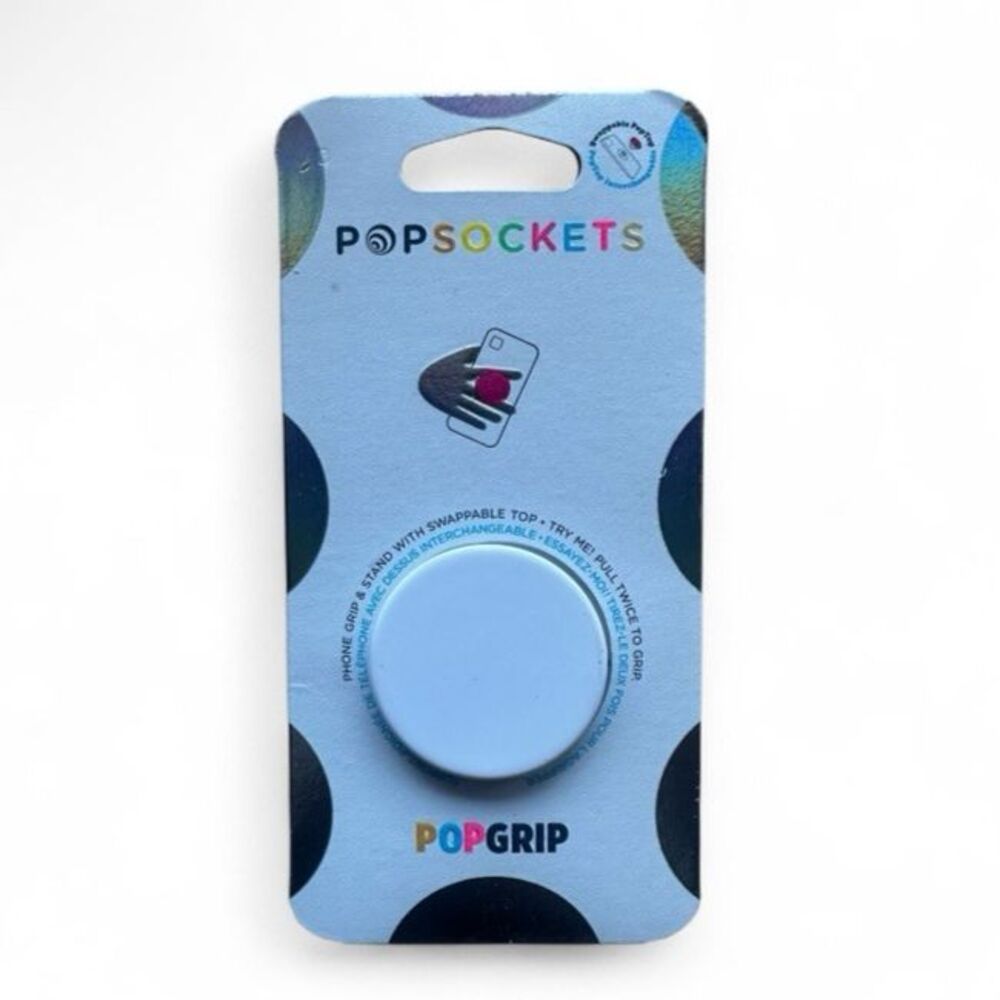 NEW PopSockets Phone Grip Stand Solid White POPGRIP Popsocket